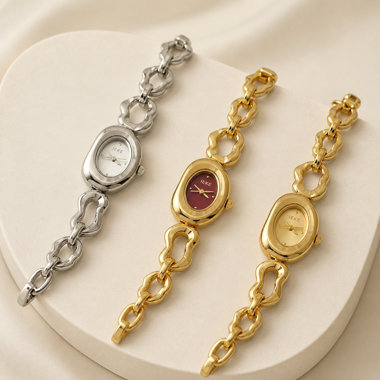 The Sculpted Link Watch