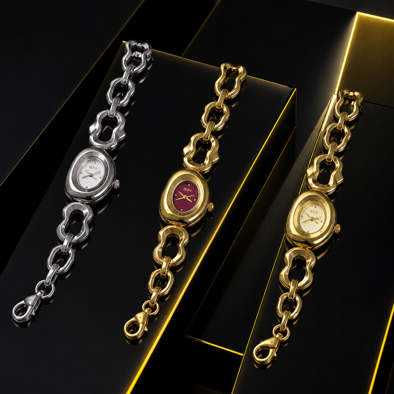 The Sculpted Link Watch