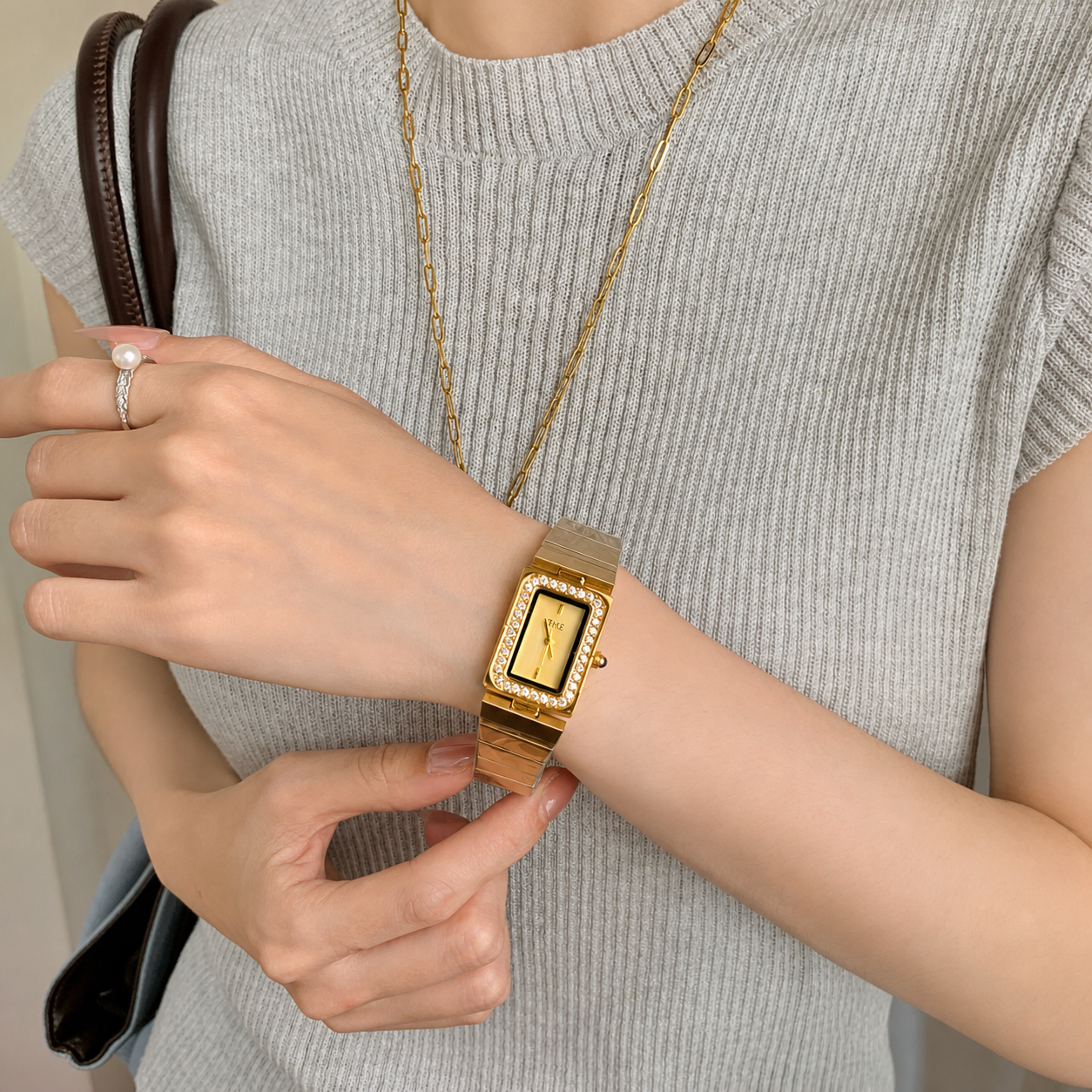 Aurelia Rectangular Bracelet Watch