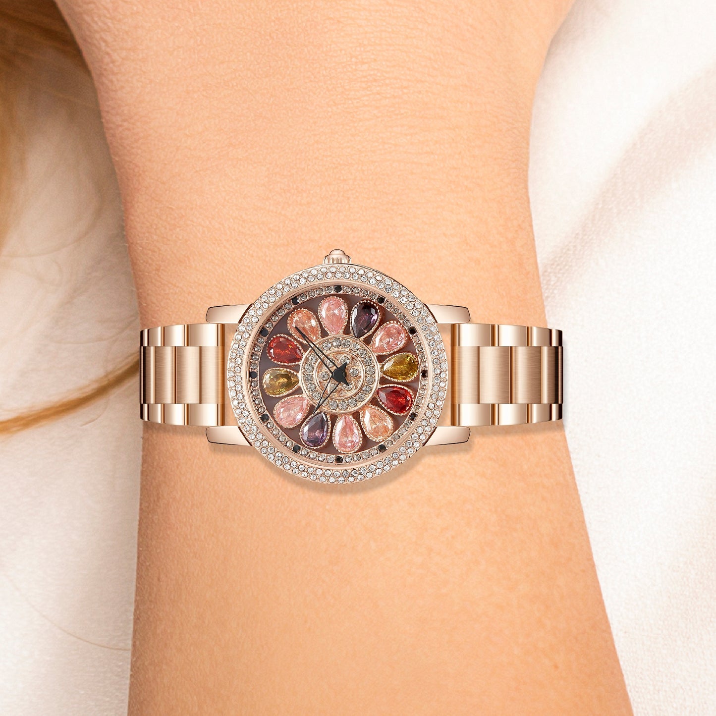 ORSGA Flora 360° Gold Dial Watch