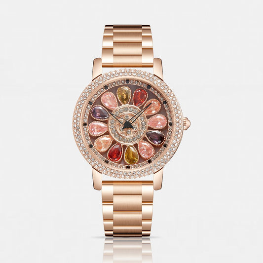 ORSGA Flora 360° Gold Dial Watch