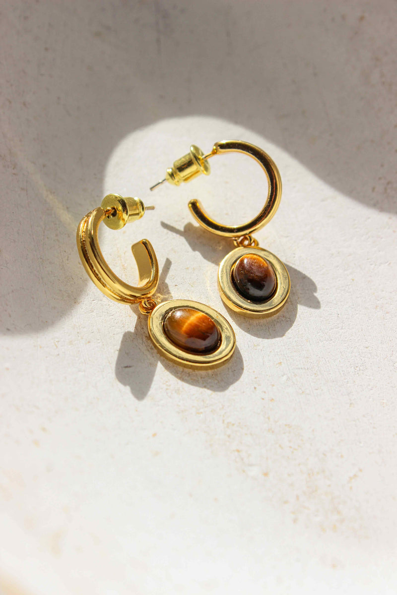 Bron Tiger's Eye Necklace set